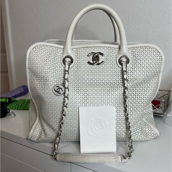 CHANEL Handbags - White Authentic Chanel Bag. In Really Good Condition
